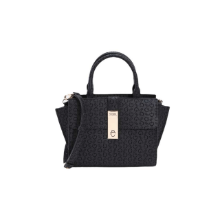 GUESS กระเป๋าผู้หญิง รุ่น SG809905 RADWAN SMALL SATCHEL สีดำ กระเป๋าสะพาย