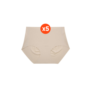 Sabina กางเกงชั้นใน (Set 5 ชิ้น ) Seamless รุ่น Easy Soft Panty รหัส SUXK3508CD สีเนื้อเข้ม