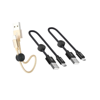 HOCO X35 สายชาร์จสั้น 25 ซม. สำหรับพกพา สายสั้น 25cm มีทุกหัว สำหรับ iOS / Micro USB / Type-C สายชาร์จ hc1