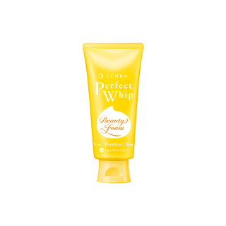 SENKA Perfect Whip Vit C Poreless Glow ผลิตภัณฑ์ทำความสะอาดผิวหน้า 100g
