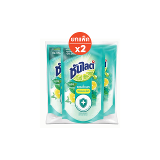 ซันไลต์ น้ำยาล้างจาน แบบถุง 480-500 มล. X6 Sunlight Dishwashing Liquid 500 ml. x6