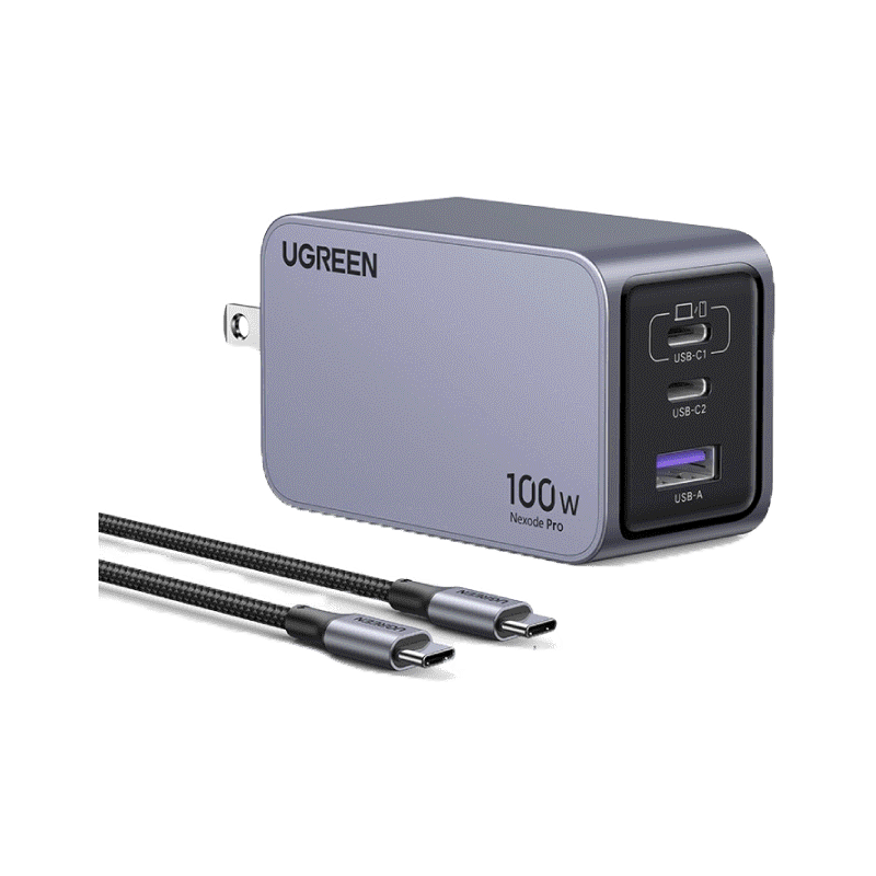 UGREEN Nexode Pro 65-160W 3-Port GaN อะแดปเตอร์ หัวชาร์จ Super Fast ...