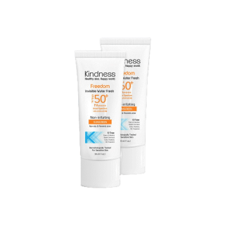 เซ็ตครีมกันแดดสูตรน้ำ Kindness Freedom เบาสบายดุจน้ำ Invincible Water Fresh SPF50+