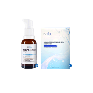 [ส่งฟรี] Dr.JiLL Advanced Serum เซรั่มคุณหมอ 1 ขวด + มาสก์ของดร.จิล ฟื้นฟูผิวใน 10 นาที 5 แผ่น Hya Sheet Mask