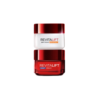 ลอรีอัลปารีส รีไวทัลลิฟท์เดย์ครีม+ไนท์ครีม 50 มล.(loreal,loreal Paris,ลอรีอัลบำรุงผิวหน้า,ครีมลดริ้วรอย,มอยเจอร์ไรเซอร์)