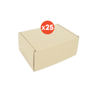 กล่องหูช้าง 00 กล่องลูกฟูก ฝาเสียบ (25 กล่อง/แพค) กล่องพัสดุ กล่องไปรษณีย์ รับพิมพ์แบรนด์ glombox