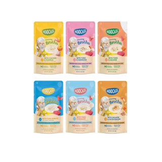ใหม่ Moochie มูชี่ Creamy Broths มูชี่ อาหารแมว ครีมมี่ซุปแมว ขนาด 40 กรัม