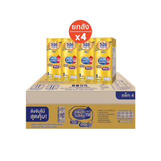 S-26 UHT Gold Pro cases (144 boxes) เอส 26 นมกล่องยูเอชที โกลด์ โปร แพ็ค 4 x 9 4 ลัง (144 กล่อง)