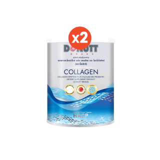 [ 2 กระป๋อง ] คอลลาเจนไดเปปไทด์ พลัส โพรไบโอติกส์ ตรา โดนัทท์ - DONUTT Collagen Dipeptide Plus Probiotic