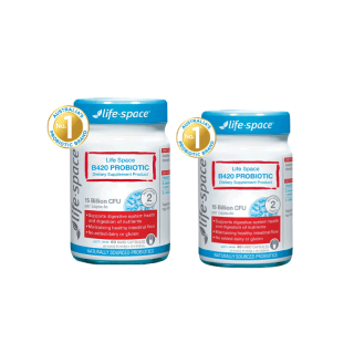 Life Space Shape B420™ Probiotic 60Caps + 40Caps ไลฟ์สเปซ โปรไบโอติกส์ ผลิตภัณฑ์อาหารเสริมอาหาร ไซส์ใหญ่+ไซส์เล็ก
