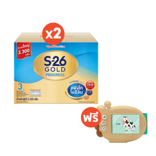 S-26 Gold Progress 3300g (Formula 3) x 2 pack รับฟรี Electronic Learning Cards จำนวน 1 ชิ้น