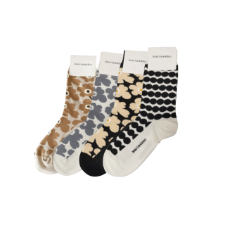 Verve - ถุงเท้าตัวอักษร marimekko จาก Outlet ญี่ปุ่น socks genuine products 100% ship from Bangkok