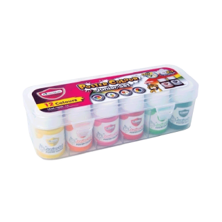 Master Art สีโปสเตอร์ ชุดสีโปสเตอร์ 15 มล. 12 สี กล่องพลาสติก 1 ชุด