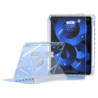 GOOJODOQ เคสกระจกคริสตัลใส สําหรับ iPad Gen7 8 9 10.2 air4 5 10.9 Pro11 2020 2021 2022 gen10 10.9 2022