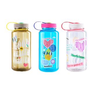 Beanbag Water Bottle 1000ml. กระบอกน้ำ Tritan คุณภาพพรีเมี่ยมมาตรฐาน USA มีสายหิ้ว+เครื่องหมายบอกปริมาตรน้ำ