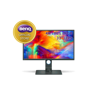 BenQ PD3200U 31.5นิ้ว 4K sRGB IPS DualView Graphic Design Monitor (จอคอมงานกราฟฟิค, จอมอนิเตอร์ 4k 32 นิ้ว)