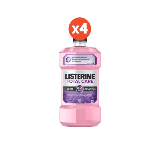 [แพ็ค 4 ] ลิสเตอรีน น้ำยาบ้วนปาก โทเทิลแคร์ ซีโร่ 750 มล. x 4 Listerine mouthwash Total Care Zero Night 750 ml. x 4