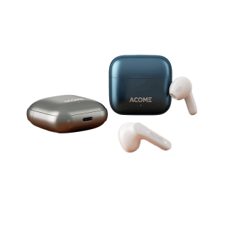 ACOME รุ่น Q1 หูฟังบลูทูธ 5.3 หูฟัง Earbuds ตัดเสียงรบกวน Wireless TWS บลูทูธไร้สาย เบสหนัก ใช้งานนาน 28 ชม. ประกัน 1 ปี