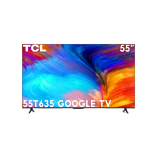 TCL ทีวี 55 นิ้ว LED 4K UHD Google TV รองรับ WiFi รุ่น 55T635 ระบบปฏิบัติการ Google & Youtube, Voice search, Dolby Audio