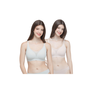 Wacoal Smart Size Go Girls Jelly Bra Charming Lace Set 2 ชิ้น บราไร้โครง วาโก้ รุ่น WB3Y32/WB3232 คละสี