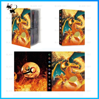สมุดการ์ดเกม P-okemon Kapi Kachu Flame-breathing สีทอง สําหรับสะสม