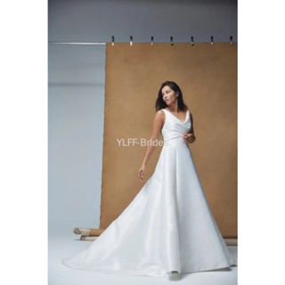 Ylff- ชุดเดรสเจ้าสาว เปิดหลัง เซ็กซี่ สไตล์ชนบท สําหรับเจ้าสาว Ff457