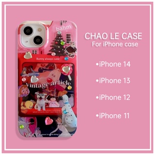 เคส iPhone กันกระแทกสำหรับ iPhone 14 Pro Max 13 Pro กันกระแทกกรอบ TPU iPhone 12 Pro 11 เคสพิมพ์ลายลูกสุนัขน่ารัก