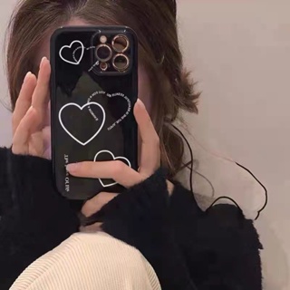Simple Love Phone Case For Iphone14/13Promax Apple Phone Case 7/8Plus Glossy XR/Xs