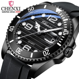 Chenxi นาฬิกาข้อมือควอตซ์แฟชั่น สายหนัง กันน้ํา สไตล์สปอร์ต หรูหรา สําหรับบุรุษ