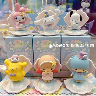 ฟิกเกอร์ MINISO MINISO MINISO Sanrio Cinnamon Dog Bihai Holiday Mystery Box Kuromi น่ารัก สําหรับตกแต่งโต๊ะ