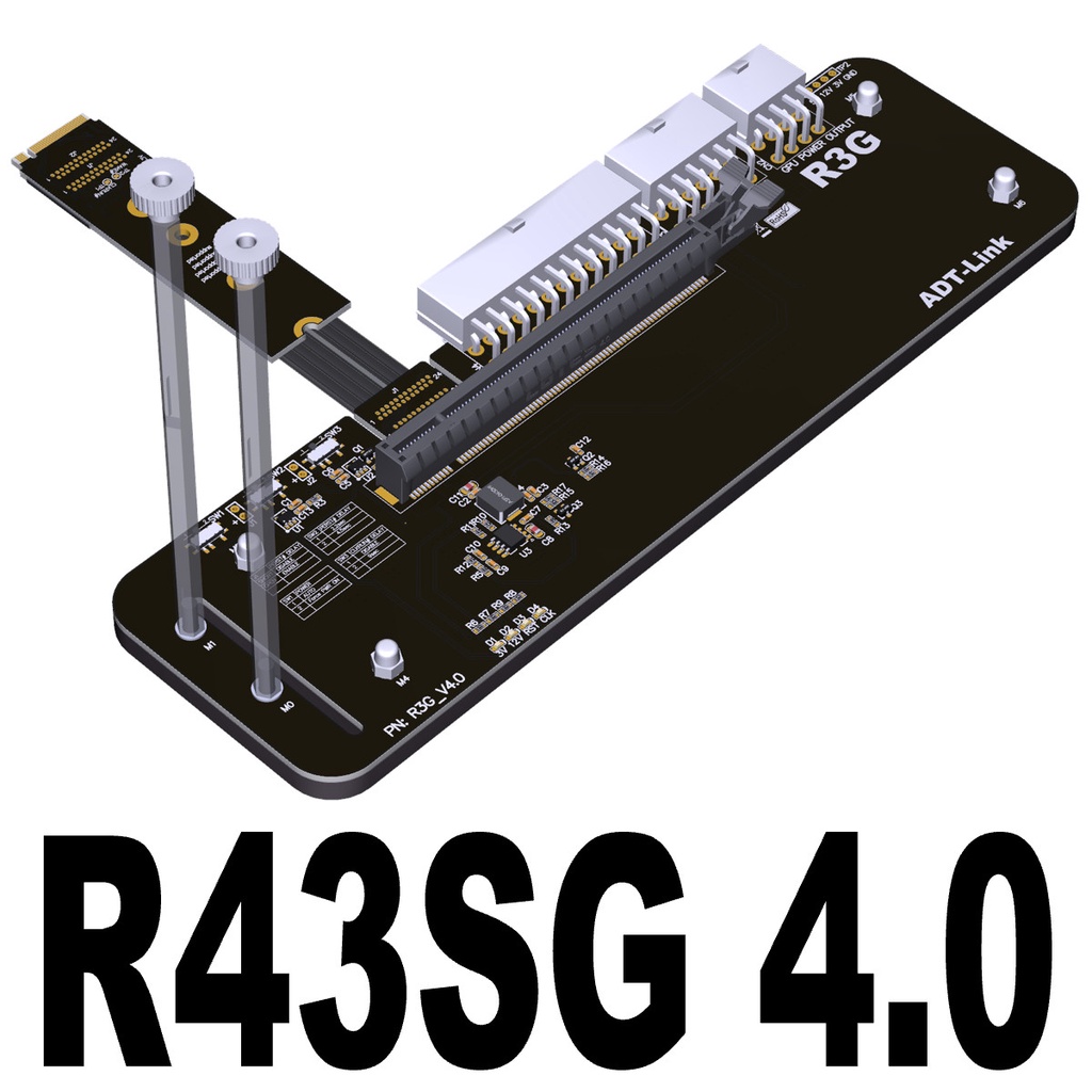 [ปรับแต่ง] Adt-link R3G โน้ตบุ๊คกราฟิกการ์ดภายนอกกับ M.2 NVMe PCIe3.0/4 ...