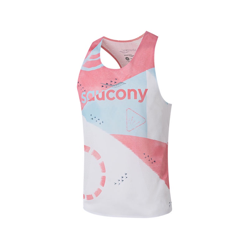 Saucon Soconi ใหม่ เสื้อกล้ามกีฬา วิ่ง เข้าได้กับทุกชุด มีไฟ และบาง ลาย ...