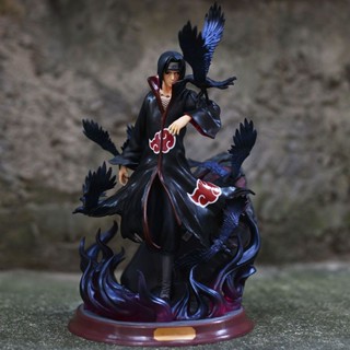 Naruto Xiao Organization Itachi Uchiha Crow Palace Skunk God Anime Garage Kits Model GK Decoration Statue