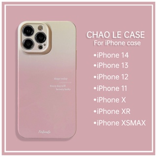 สีชมพูเคสโทรศัพท์กันกระแทกสำหรับ iPhone 14 Pro 13 Pro Max Hard Case iPhone 12 Pro 11 XS Max XR X/XS 7 8 Plus Simple English เคสโทรศัพท์น่ารัก