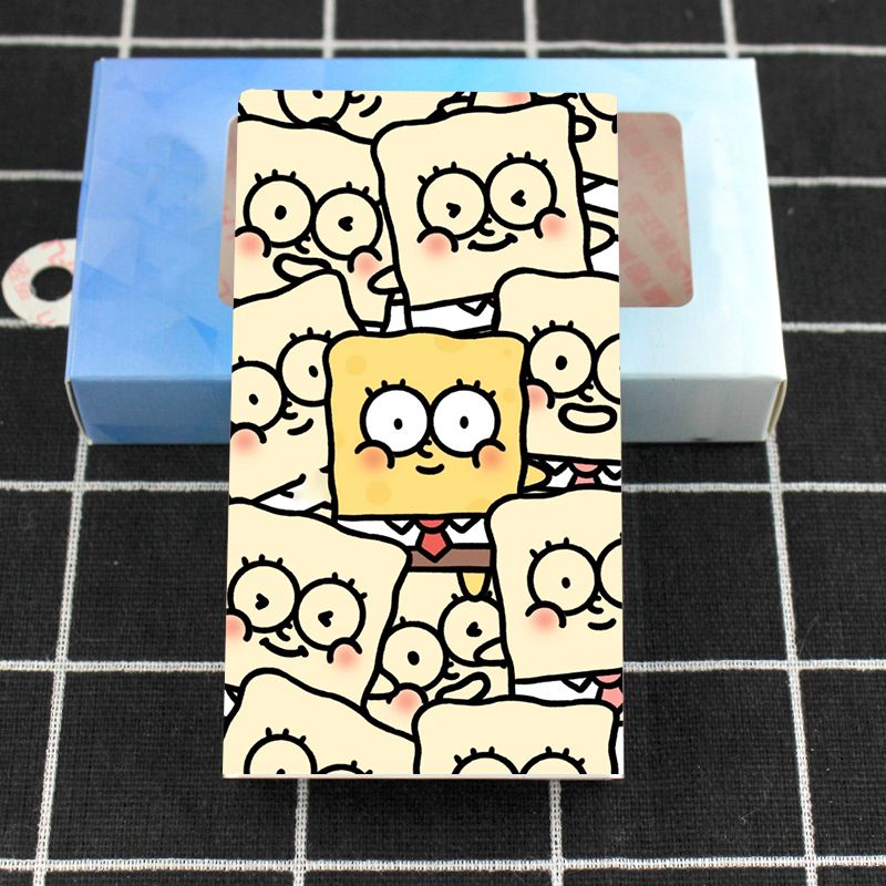 กล่องใส่บุหรี่อลูมิเนียมอัลลอยด์-แบบบางพิเศษ-แบบพกพา-ลาย-spongebob-squarepants-น่ารัก-แบบสร้างสรรค์