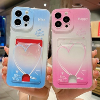 【ขายดี】เคสโทรศัพท์มือถือ Tpu กันกระแทก ลาย Happy Love สีฟ้า ชมพู สําหรับ iPhone 6 7 8 X XS XR 11 12 13 14 Series