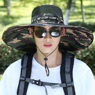 หมวกกันแดดลําลอง ป้องกันรังสียูวี ขนาดใหญ่ เหมาะกับใส่ทํางานกลางแจ้ง แฟชั่นสําหรับผู้ชาย