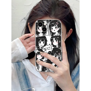 Cute anime girl เคสไอโฟน iPhone 14 cover 11 12 pro max iPhone 7 8 14 Plus X Xr Xs Max Se 2020 8พลัส เคส 13 pro max case