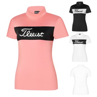 [Titleist] เสื้อโปโลแขนสั้น ระบายอากาศ เข้ารูป เหมาะกับฤดูร้อน สําหรับผู้หญิง