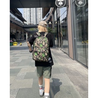 (พร้อมส่ง) Bape BABY MILO DAY PACK กระเป๋าเป้สะพายหลัง ลายพราง ลิงน้อย สีเขียว