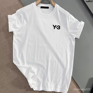 เสื้อยืดลําลอง ผ้าฝ้าย แขนสั้น พิมพ์ลายดิจิทัล ทรงหลวม เข้ากับทุกการแต่งกาย แนวสตรีท แฟชั่นฤดูร้อน สําหรับผู้ชาย Y3 2023s