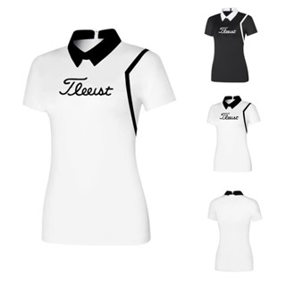 [Titleist] เสื้อโปโลแขนสั้น ระบายอากาศ แบบแห้งเร็ว เข้ารูป เหมาะกับใส่เล่นกีฬากอล์ฟกลางแจ้ง สําหรับผู้หญิง