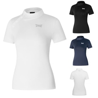[PXG] ใหม่ เสื้อยืดโปโล แขนสั้น ระบายอากาศ แห้งเร็ว ใส่สบาย สไตล์กอล์ฟ สําหรับผู้หญิง