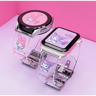 Sanrio สายนาฬิกาข้อมือ ลายผลไม้ สําหรับ apple watch galaxy watch 1 2 3 4 5 6 7 8