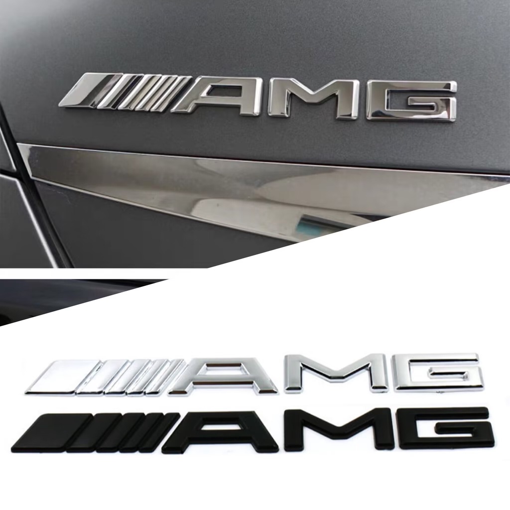 สติกเกอร์โลหะ-ลายโลโก้-mercedes-benz-amg-3d-ขนาด-190-มม-x-20-มม-สําหรับติดตกแต่งภายนอกรถยนต์