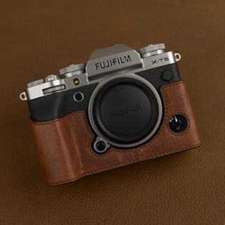 อายแชโดว์ เนื้อบางเบา|ของแท้ เคสกระเป๋าหนังวัวแท้ ใส่กล้อง แบบพกพา สําหรับ Fuji XT5 XT4 XT3