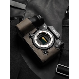 เคสกระเป๋าหนังวัวแท้ ป้องกันกล้อง อุปกรณ์เสริม สําหรับ Fuji X-H2s XH2 xh2s