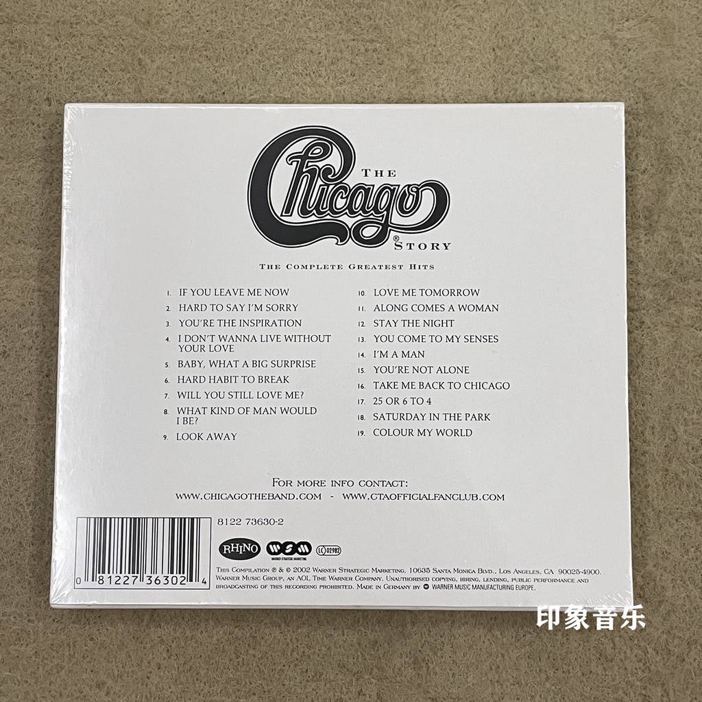 แผ่น-cd-เพลงฮิต-แจ๊ส-chicago-the-complete-greatest-hits-แบบยังไม่เปิด