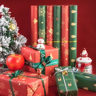 กล่องกระดาษคราฟท์ แบบหนา สําหรับใส่ช่อแอปเปิ้ล ของขวัญคริสต์มาส diy