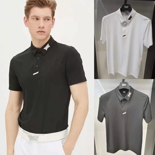 [PXG] เสื้อยืดโปโล แขนสั้น ระบายอากาศ แบบแห้งเร็ว สวมใส่สบาย เหมาะกับฤดูร้อน สําหรับผู้ชาย ใส่เล่นกีฬากอล์ฟ